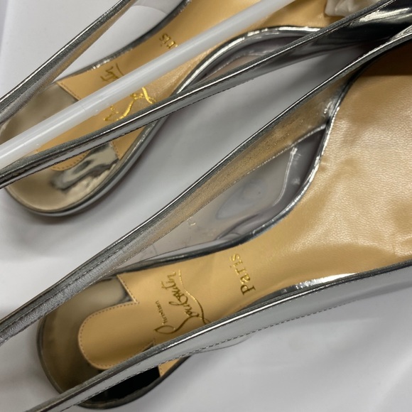 Louboutin Silver Flats - Picture 4 of 5